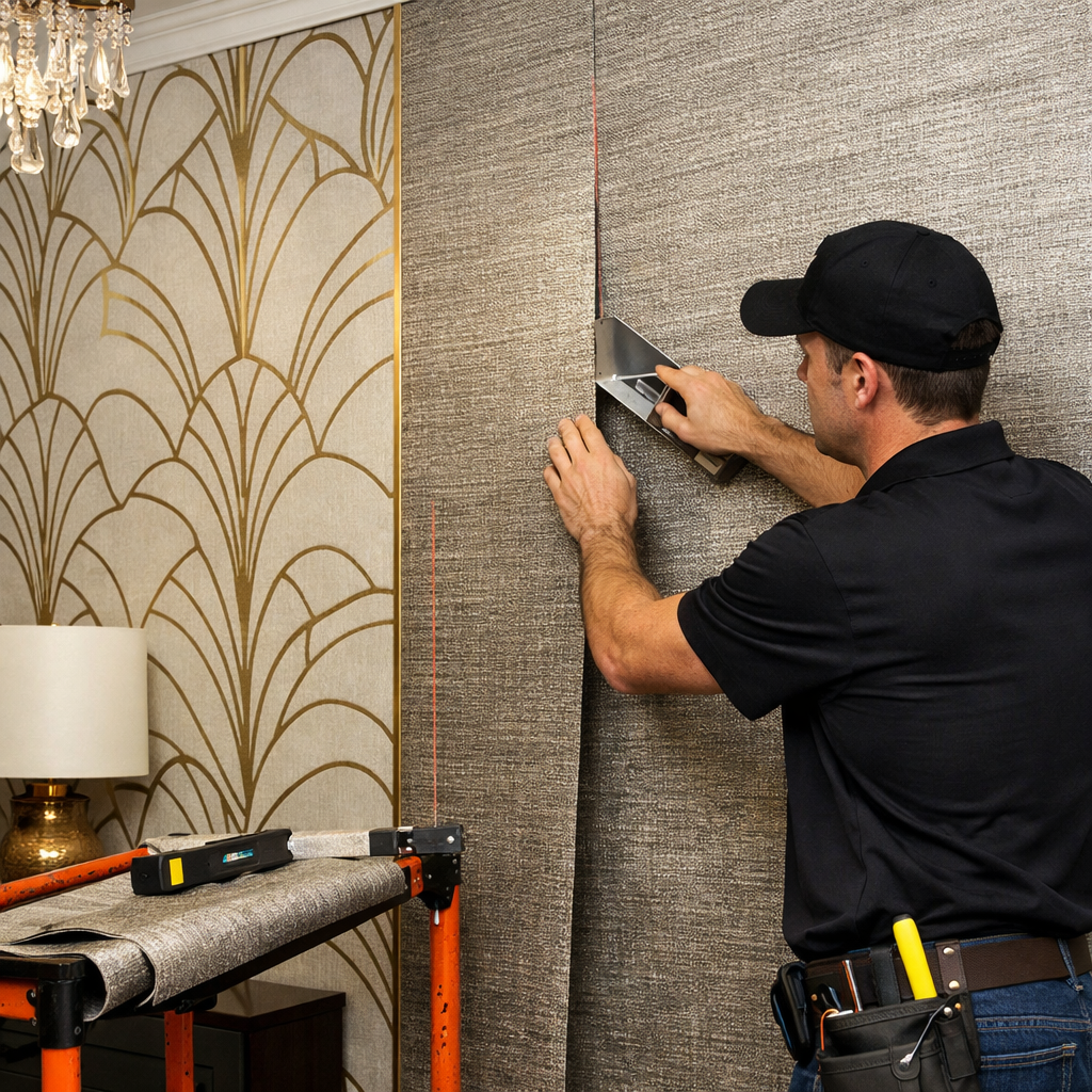 Creative Ideas custom wallcovering installation services in Charlotte