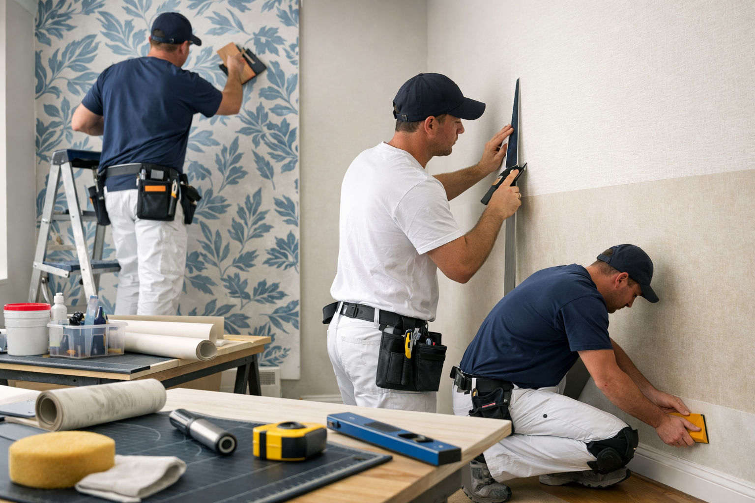 Creative Ideas professional wallpaper installation team in Charlotte